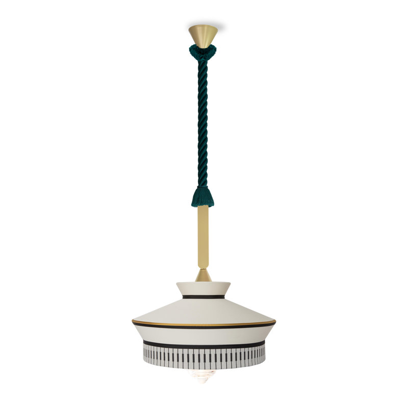 Calypso So Xl Outdoor Suspension Lamp, 24.8" H x 14.2" W x 14.2" D, Building