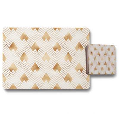 Hesse Wood Geometric Placemat