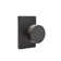 Emtek Passage Knobset w/ Modern Rectangular Rosette and Round Knob