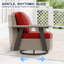 Chaise longue d'extérieur pivotante en osier avec coussins-988178855