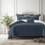 Ensemble de housse de couette en coton denim foncé Shay 8 pièces-109897158