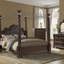 Miroir orné d'acajou