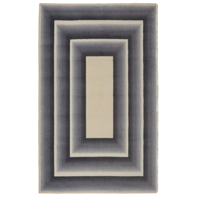 Tapis gris/beige touffeté à la main Glenmore