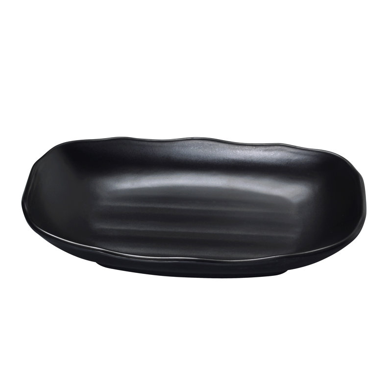 Black Pearl New Rectangular Melamine Appetizer Plate
