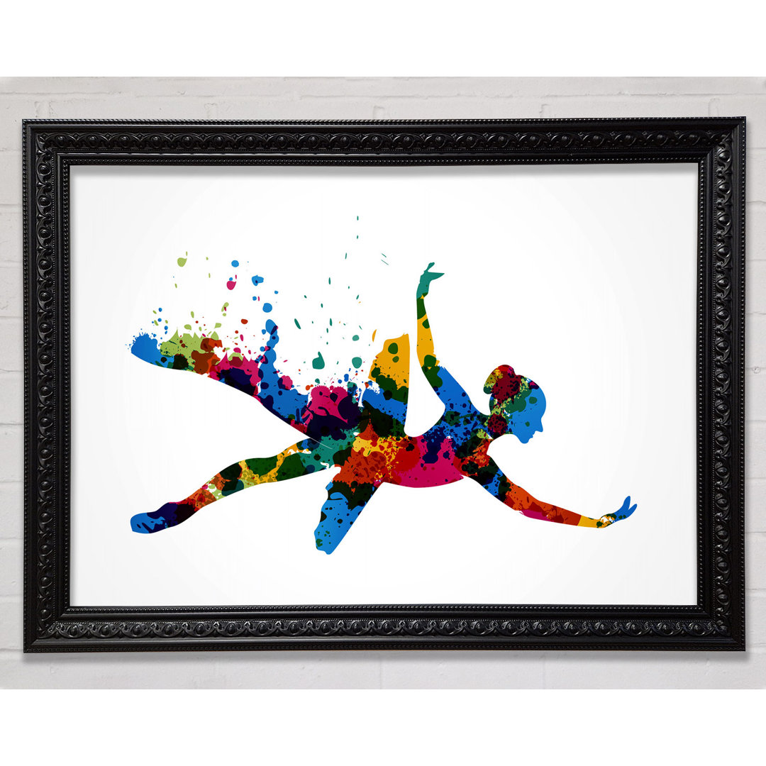 Regenbogen Ballerina 1 - Druck