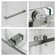 67'' - 72" W x 76'' H Double Sliding Frameless Shower Door