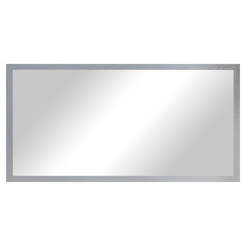 Ebern Designs Ozark Hardwood Mirror Red Oak 2", 61" x 30", Grey