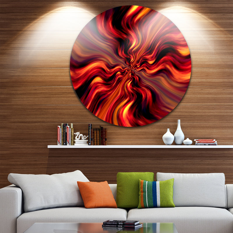 Corwin, «Red Infinity Illustration», impression, H 38 po x l 38 po x P 1 po, Métal