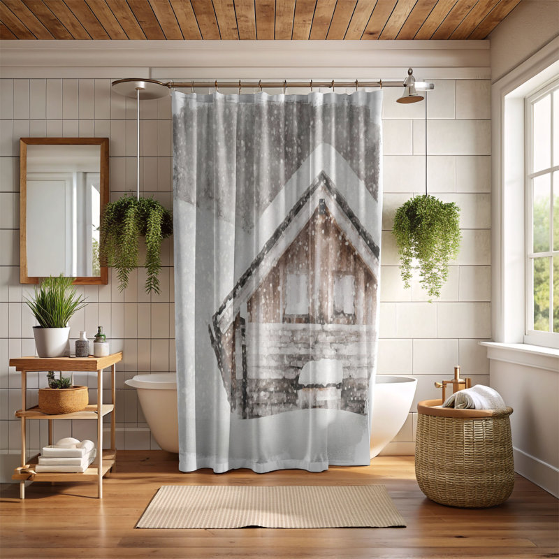 Bryen Shower Curtain, 74"H x 71"W