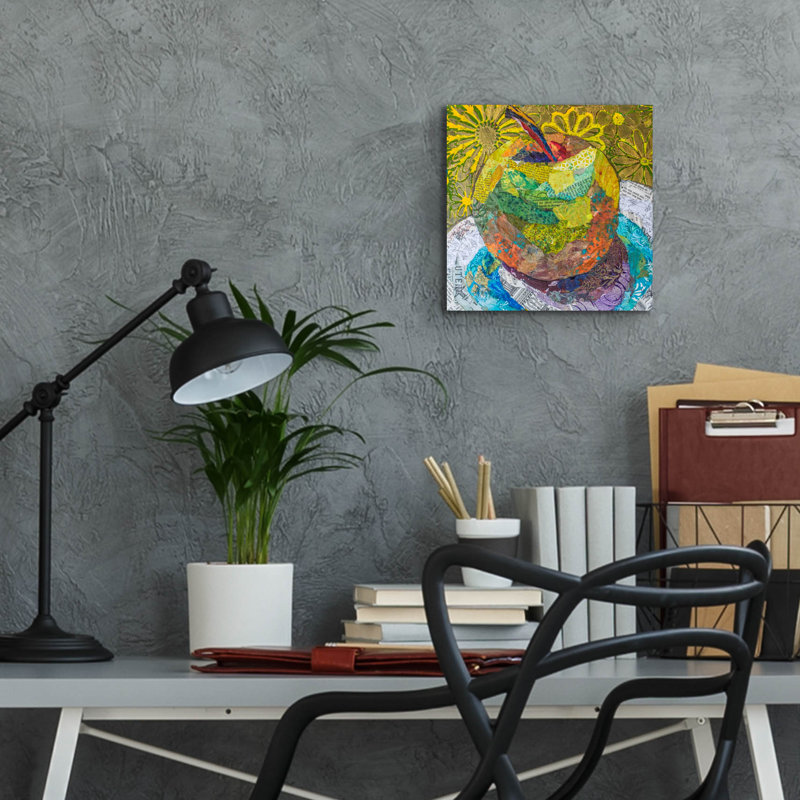 «Granny Smith» par St. Hilaire Elizabeth, art en verre acrylique Wal, H 12 po x l 12 po x P 0,13 po