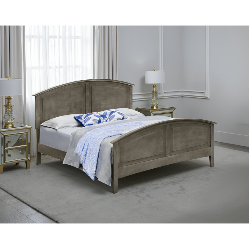 Lit double gris Halden, Gris, Double