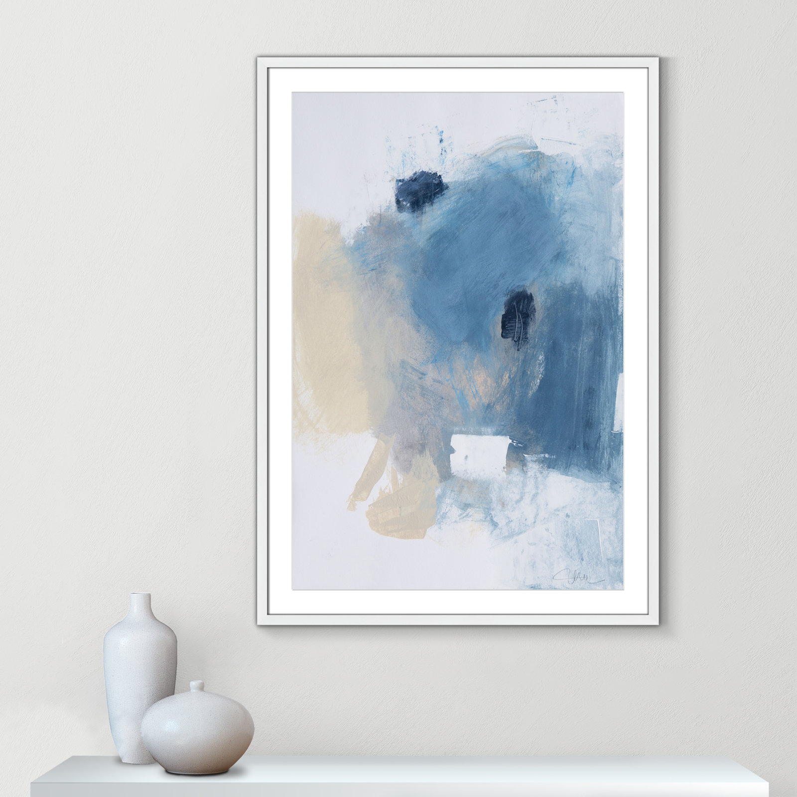 Coastal Carnival I Print by Casa Fine Arts, White, 41.5" H x 29.5" W x 1.25" D, White Single Picture Framed Paper