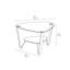Dino Glass End Table-817851676