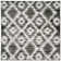 Bethlyn Ikat Ivory/Charcoal Area Rug