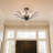 5-head Flower-shaped Crystal Ceiling Lamp