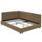 Versatile Velvet Upholstered Daybed With Comfortable Backrest And Armrests, Ideal For Bedroom And Living Room-510612509