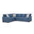 Mélange de polyester bleu