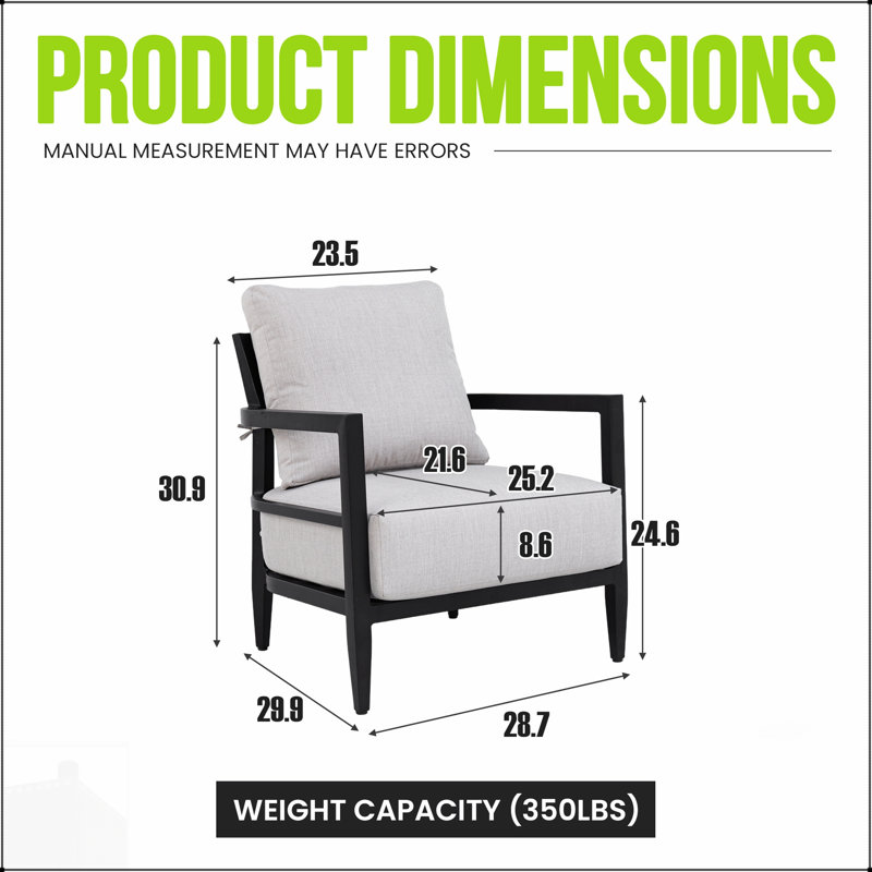 Méridienne d'extérieur moderne entièrement soudée avec structure en aluminium de qualité supérieure, dossier ergonomique et coussin Sunbrella résistant aux intempéries