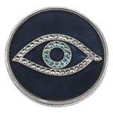 Evil Eye Pewter Round Coaster