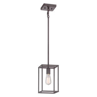 Reidsville 1 - Light Western Bronze Square/Rectangle Pendant