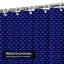 Rideau de douche à pois blanc et bleu marine avec 12 crochets-1491799762