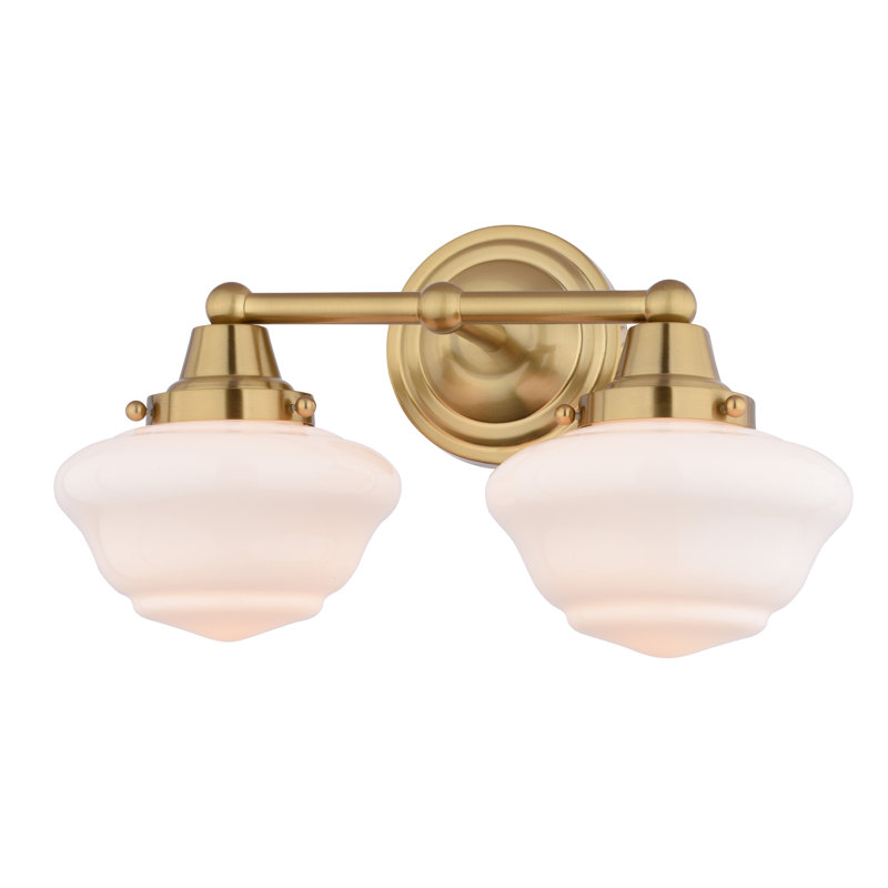 Luminaire de salle de bain traditionnel à 2 lumières de 15 po Eastgate Eastgate, Or antique, Deux lumières, 23" Width