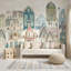 Papier peint Village, aquarelle pastel-1212849140-1212849142