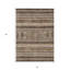 Tapis intérieur / extérieur lavable chocolat et gris 3 pi x 5 pi Southwestern