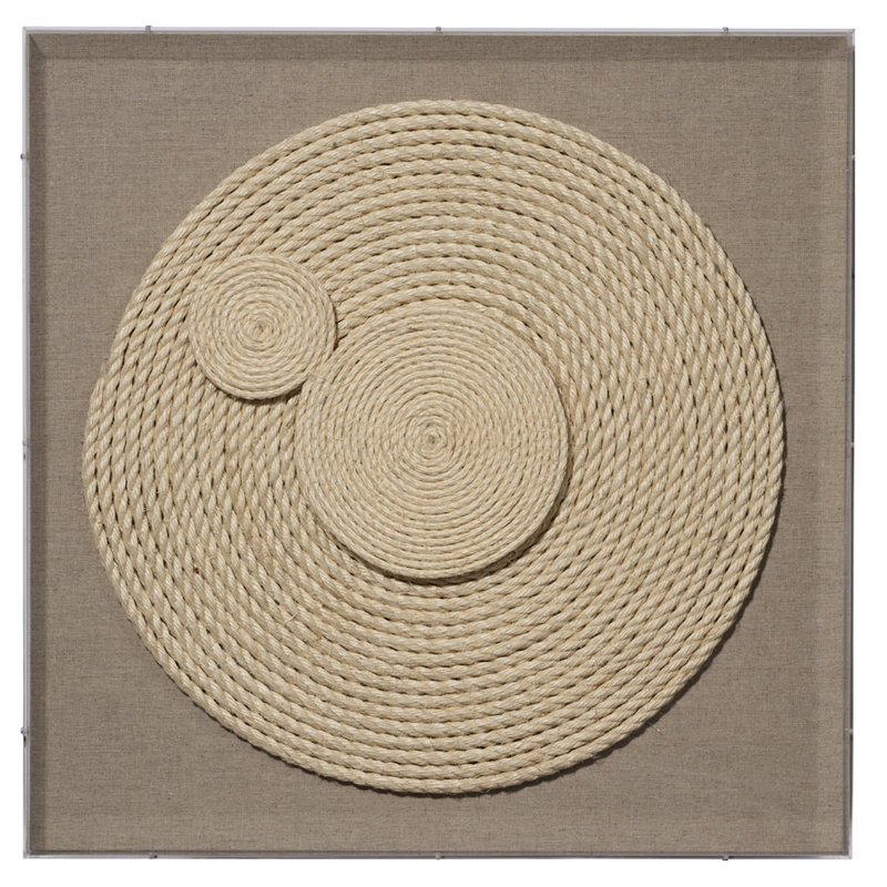 Handmade Jute Rope and Linen Wall Art Decor