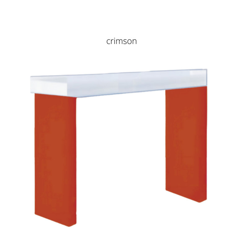 Console de 38 po, Rouge pourpre