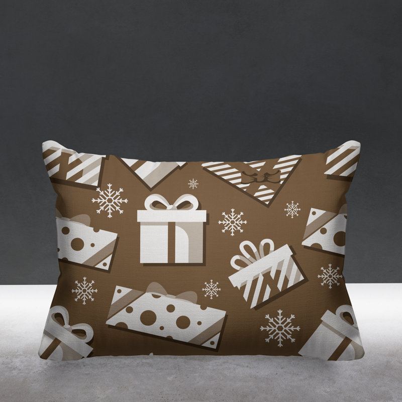 Coussin intérieur / extérieur Christmas Gift, Beige