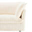 4 canapé en velours côtelé - assise profonde, confortable, coussin rembourré, housse amovible, couleur crème moderne
