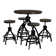 Kelanie 5-piece Adjustable Round Bar Stool Set