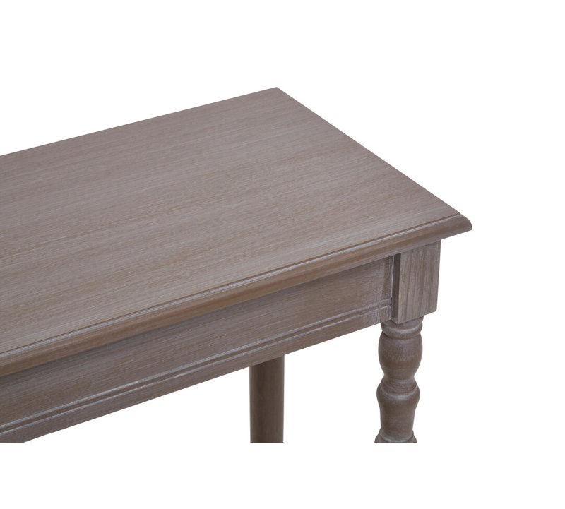 80cm Solid Wood Top Console Table