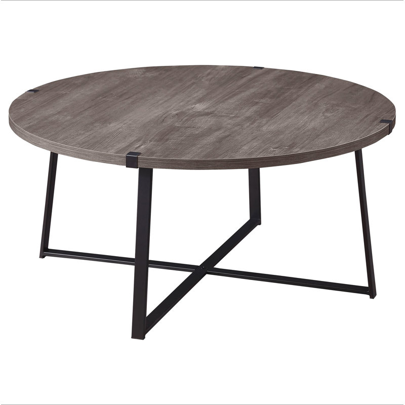 Table basse ronde en bois d'ingénierie Heyer