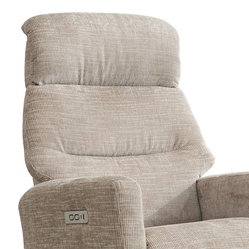 Chandani 68cm Wide Swivel Standard Recliner, Beige