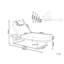Ceryn 128 cm Long Reclining Single Chaise with Cushions