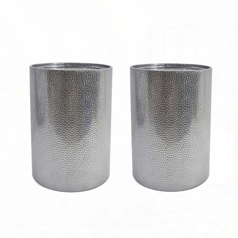 Table d'appoint en métal, Gris