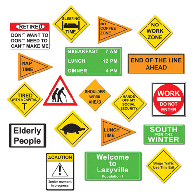 Retirement Cutouts - 5Â¼"-11" - Pack of 12