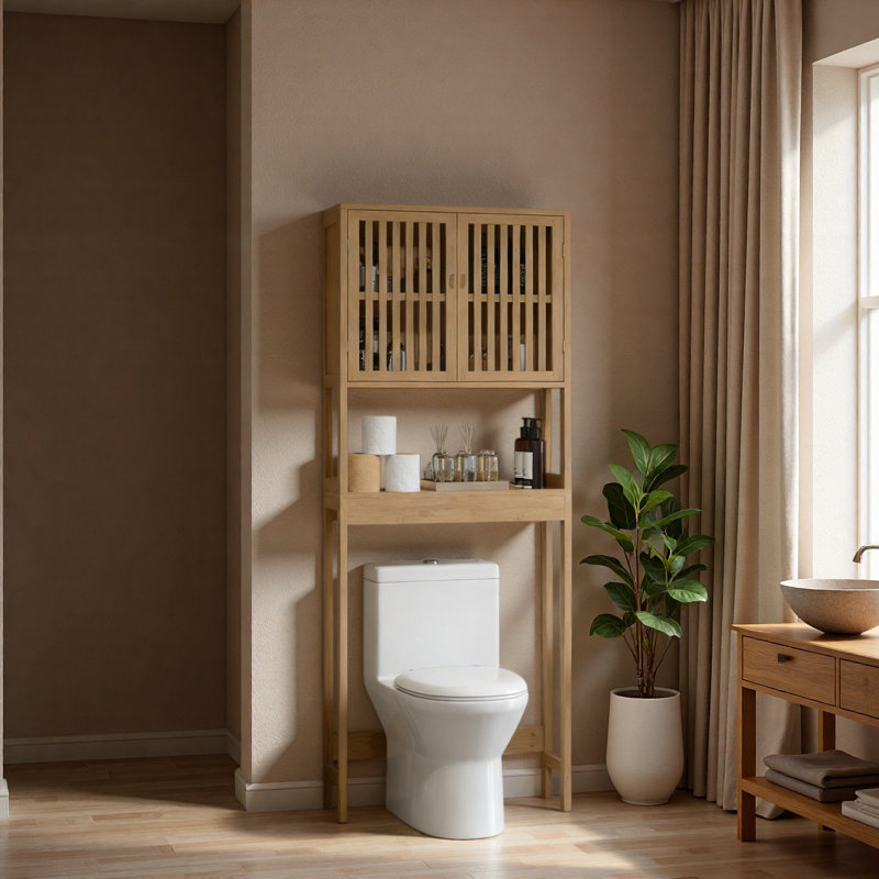 Armoire de rangement pour salle de bain, au-dessus de l'armoire de toilette