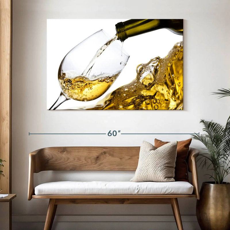 Yarlin White Wine Splash, H 32 po x l 48 po