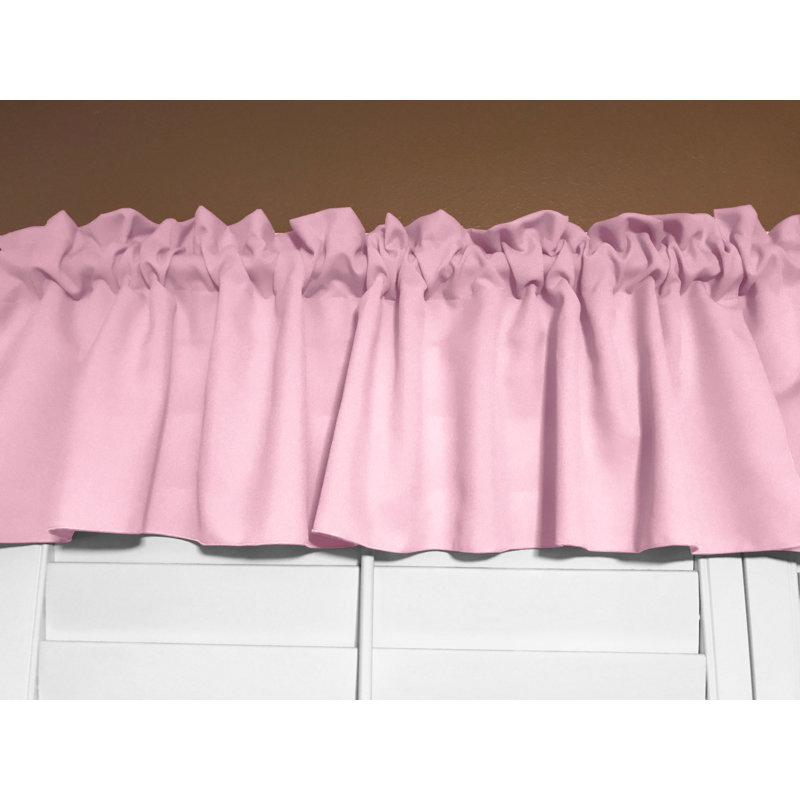 Cantonnière sur mesure l 58 po Pastorella, L 58 po x L 32 po, Rose bonbon