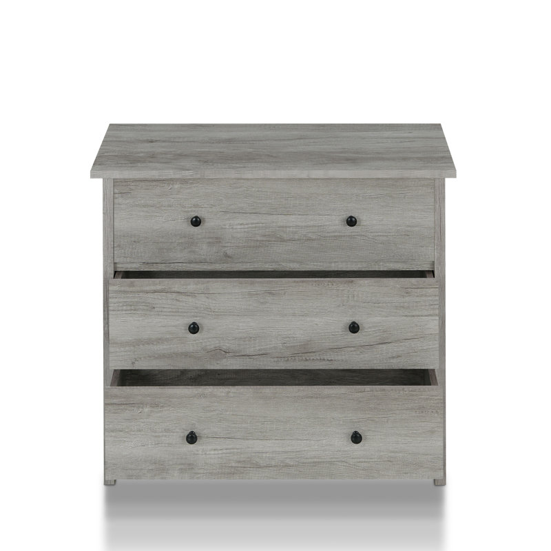 Frisco 3 - Drawer Accent Chest, Vintage Gray