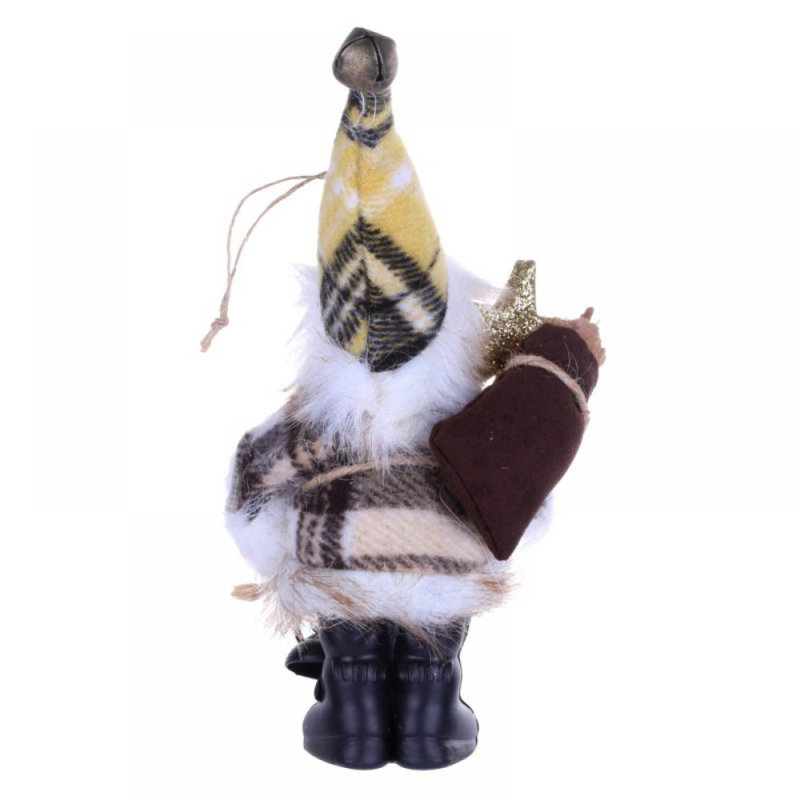 Ornements de père Noël en peluche