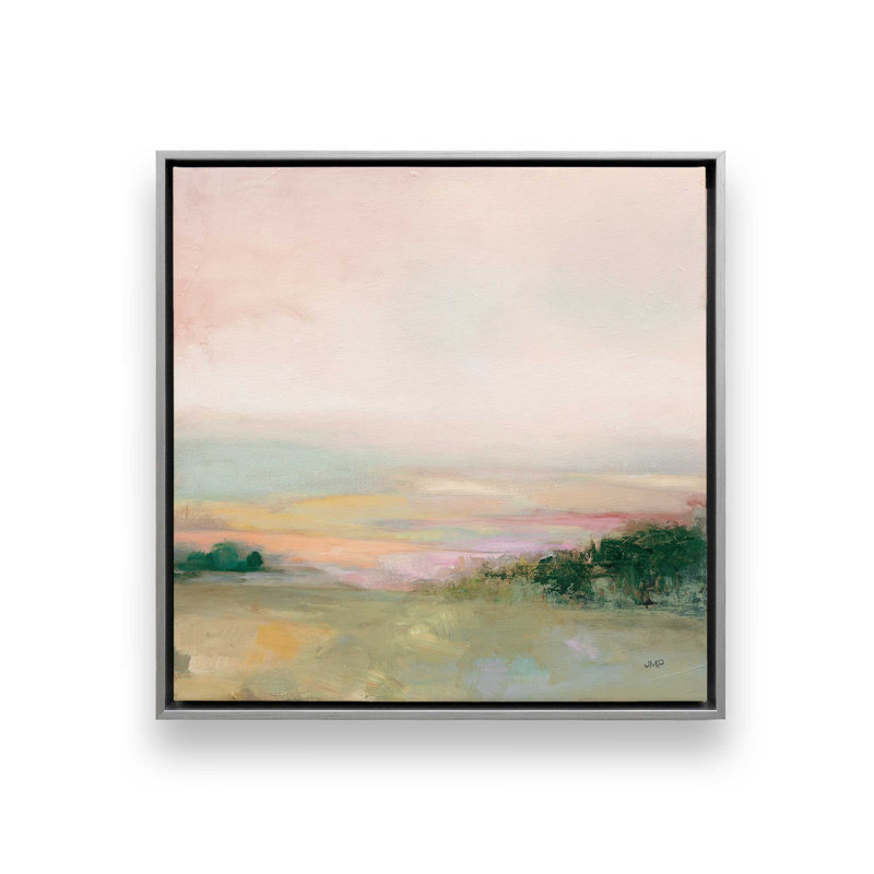 Vallée sombre et brillante, Impression encadrée sans passe-partout, Argent, H 20 po x l 20 po x P 1,25 po