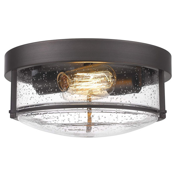 17 Stories Lolke Glass Flush Mount & Reviews | Wayfair