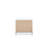 Highbury White 1 Drawer Open Shelf Bedside Table Nightstand