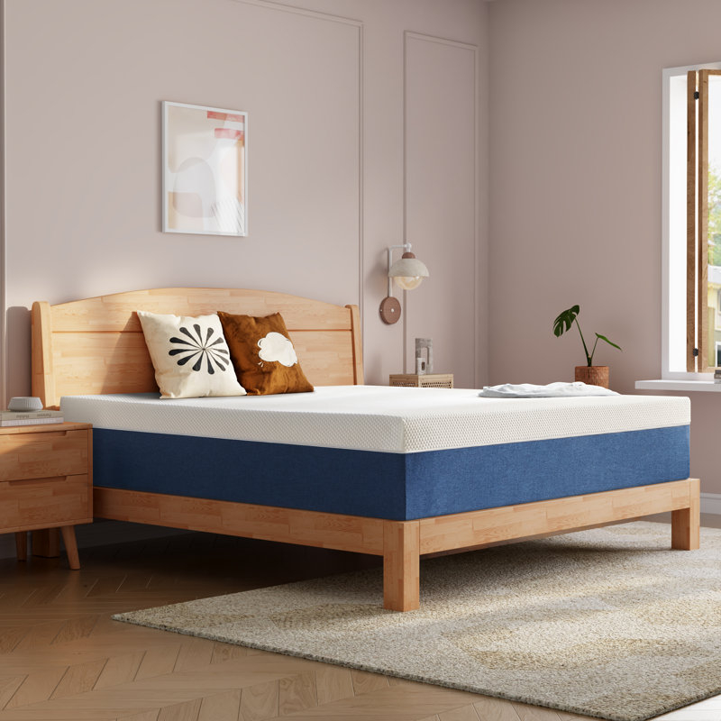 DubidapOn Medium Firm Gel Memory Foam Mattress With Removable Cover for No-Noise Deeply Safe Sleep, Small Double, 15cm