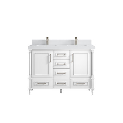 Aberdeen X P 22 po De salle de bain Quartz blanc