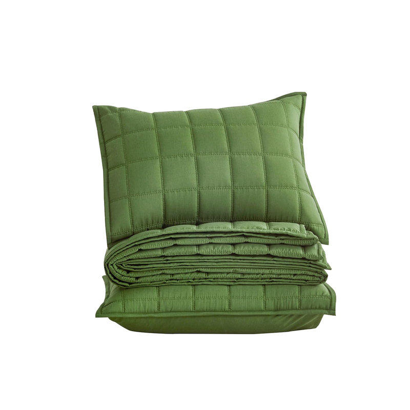 Tencel Modal Bedding Collection Cooling Blanket TENCEL Quilt Set, Forest Green, Queen Quilt + 2 Standard Shams